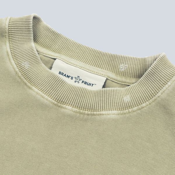 Bram's Fruit Gardening Distressed T-shirt Licht Groen