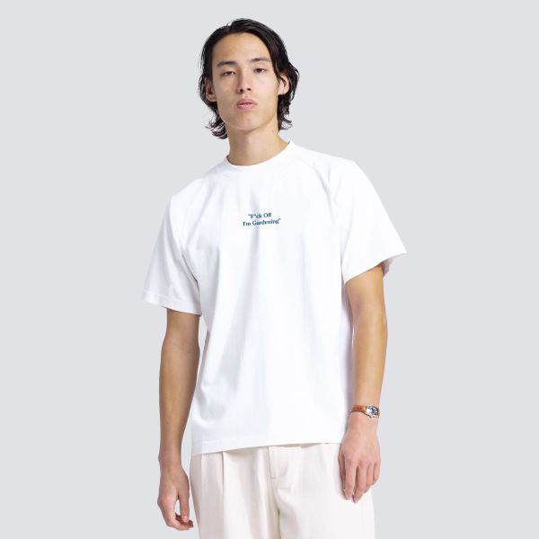 Bram's Fruit Gardening Raglan T-shirt Wit