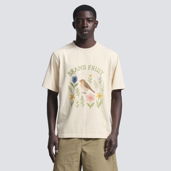 Bram’s Fruit Robin T-shirt Beige