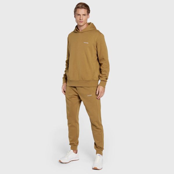 Calvin Klein Micro Logo Hoodie Bruin