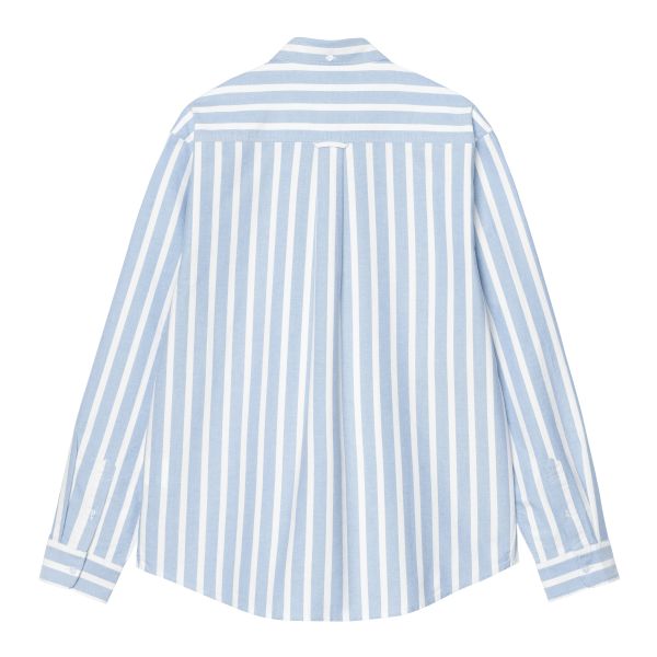 Carhartt WIP Deven Overhemd Licht Blauw/Wit
