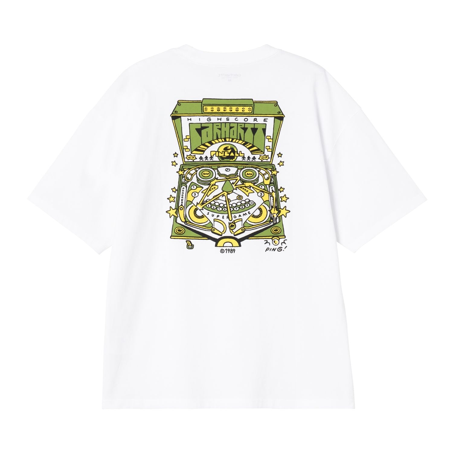 Carhartt WIP Pinball T-shirt Wit
