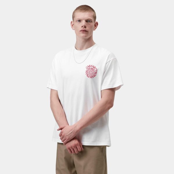 Carhartt WIP Spirals T-shirt Wit