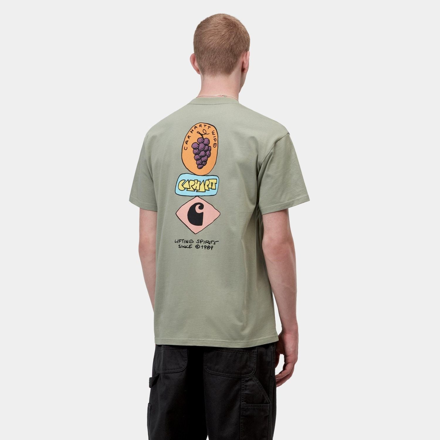 Carhartt WIP Stacked Grapes T-shirt Licht Groen