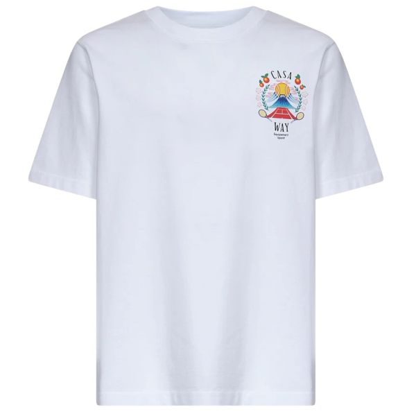 Casablanca Casa Way Mountain T-shirt Wit