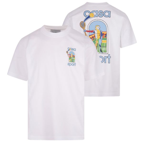 Casablanca Le Jeu Colore T-shirt Wit