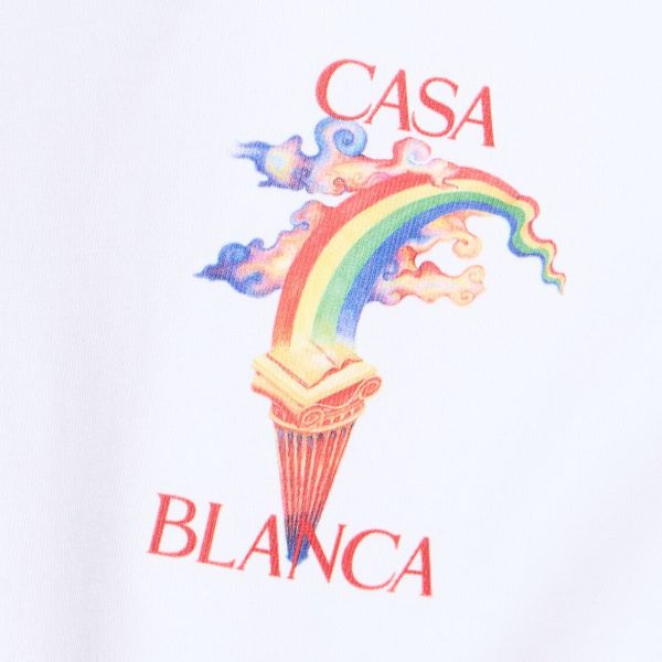 Casablanca Nature Teacher T-shirt Wit