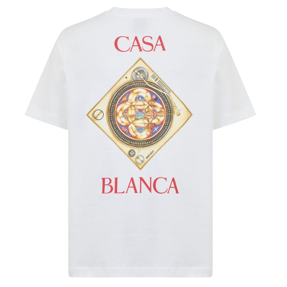 Casablanca Plafond Orne De Musique T-shirt Wit