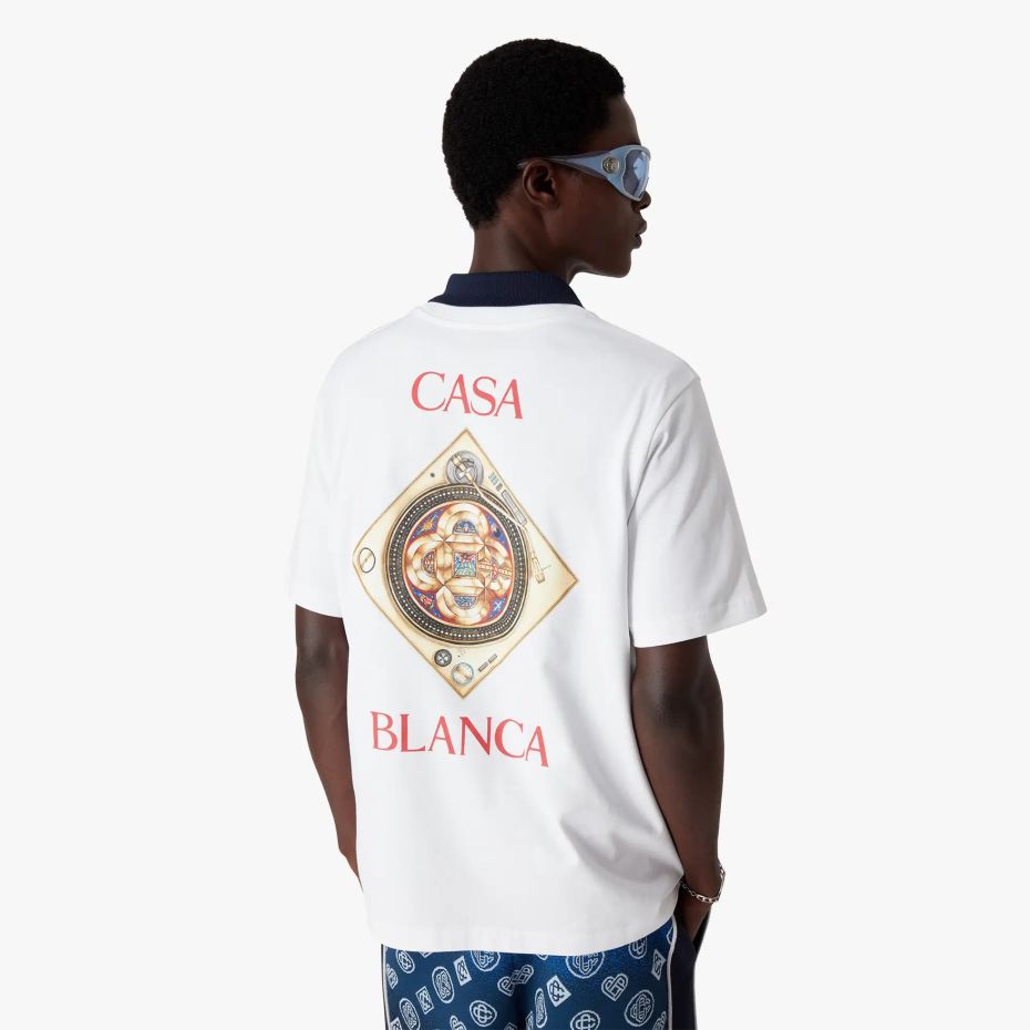 Casablanca Plafond Orne De Musique T-shirt Wit