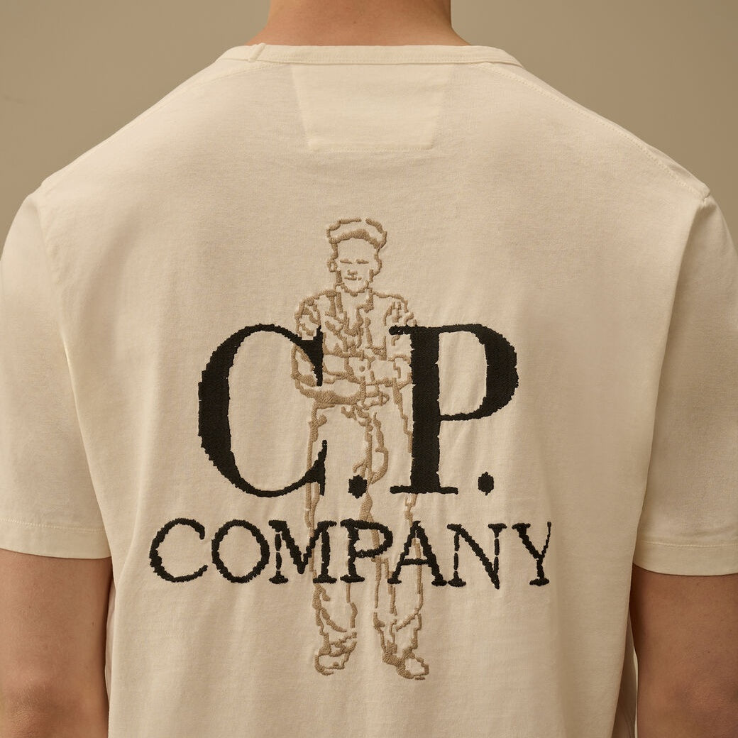 CP Company 1020 Embroidery T-shirt Wit