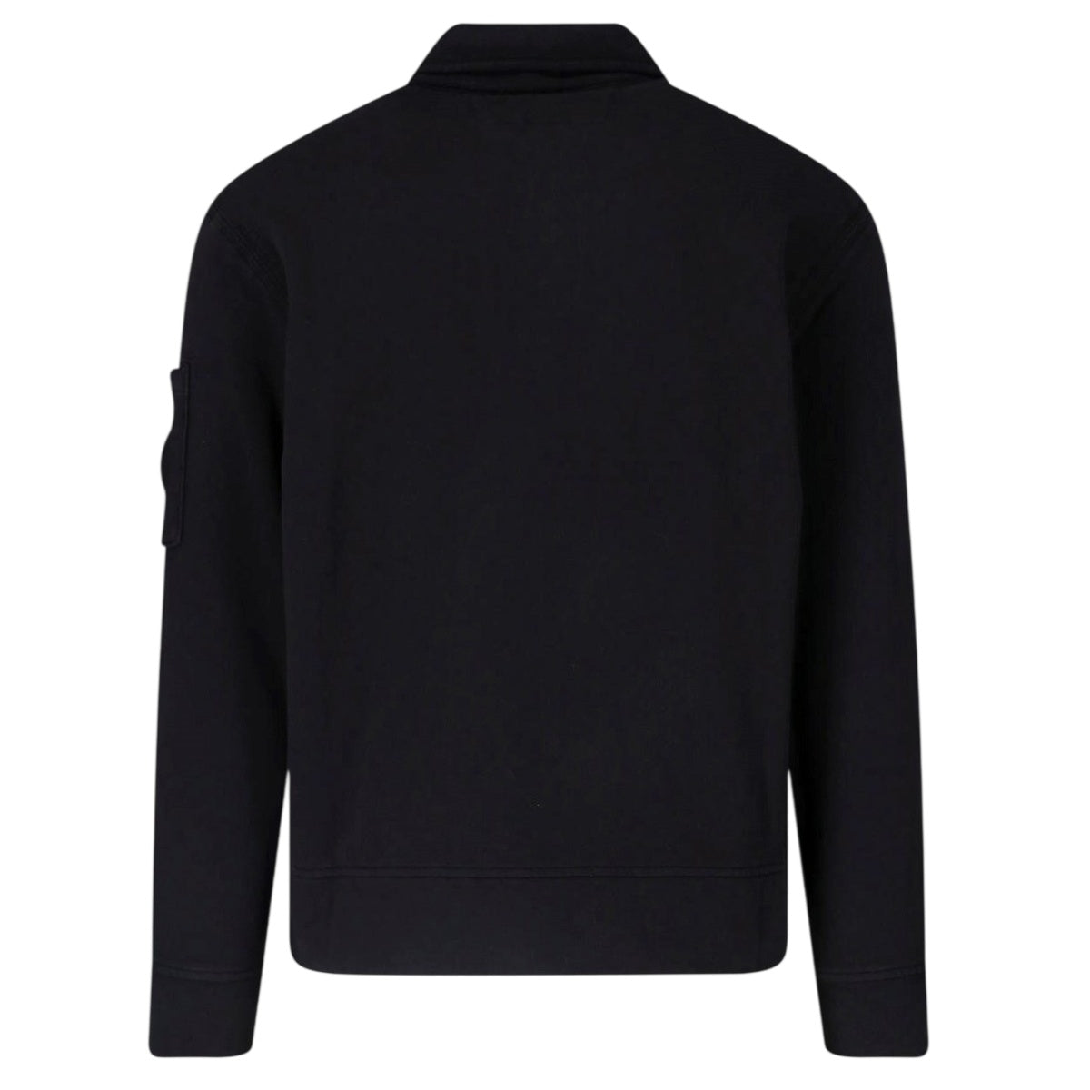 CP Company Malfilè Fleece Lens Half Zip Sweater Zwart