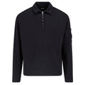CP Company Malfilè Fleece Lens Half Zip Sweater Zwart