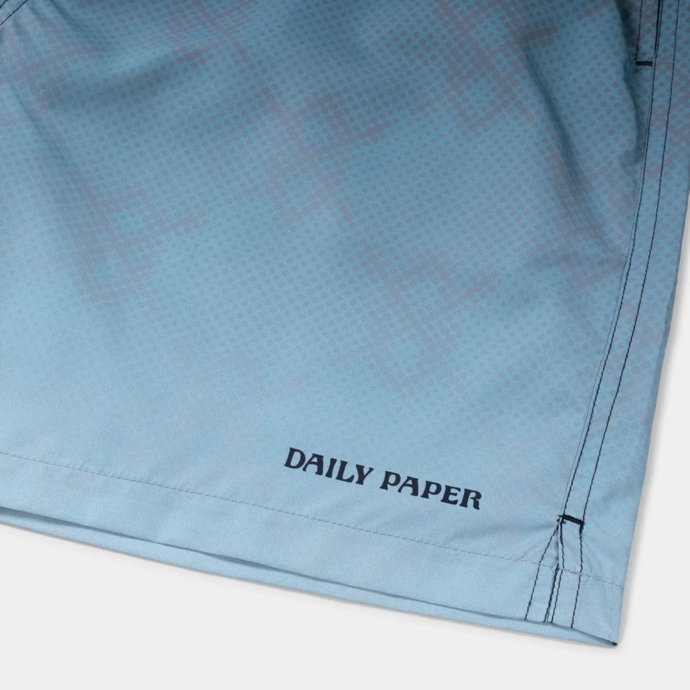 Daily Paper Ombre Dotted Shield Zwembroek Donker Blauw