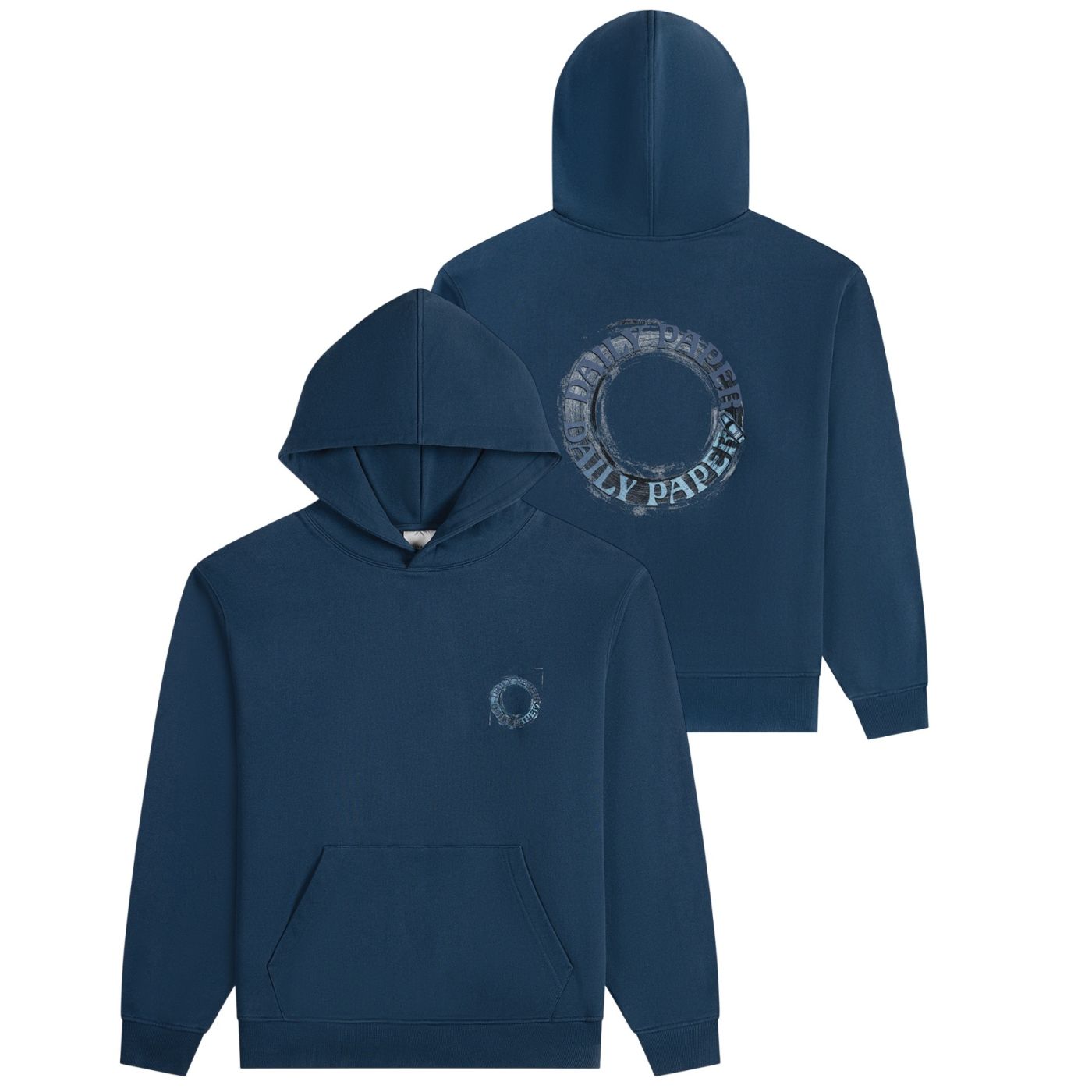 Daily Paper Orbit Drift Hoodie Donker Blauw