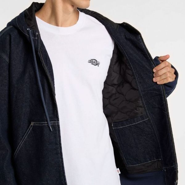 Dickies Hooded Spijkerjas Donker Blauw