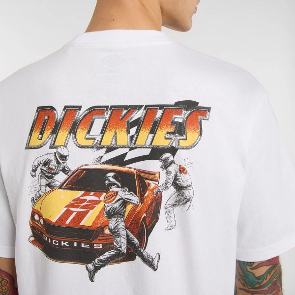 Dickies Nashport Pit Crew T-shirt Wit
