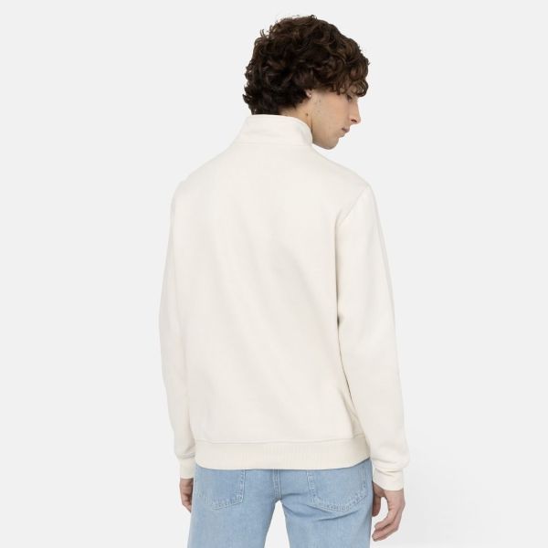 Dickies Oakport Quarter Zip Sweater Off White