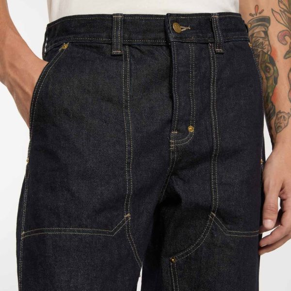 Dickies Selvedge Double Knee Jeans Donker Blauw