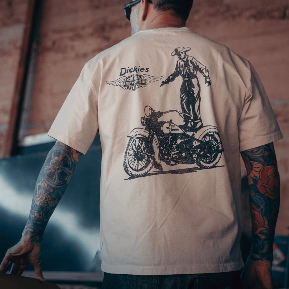 Dickies x Harley-Davidson Graphic T-shirt Off White