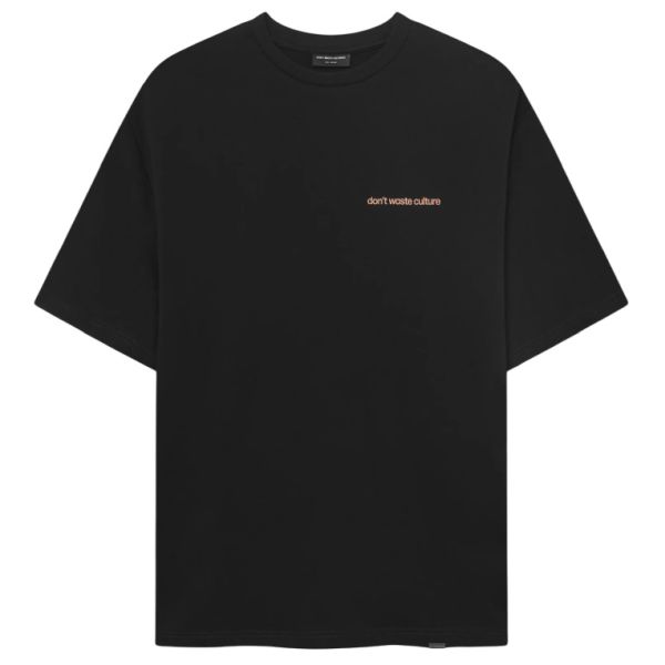 Don't Waste Culture Cleo T-shirt Zwart/Oranje