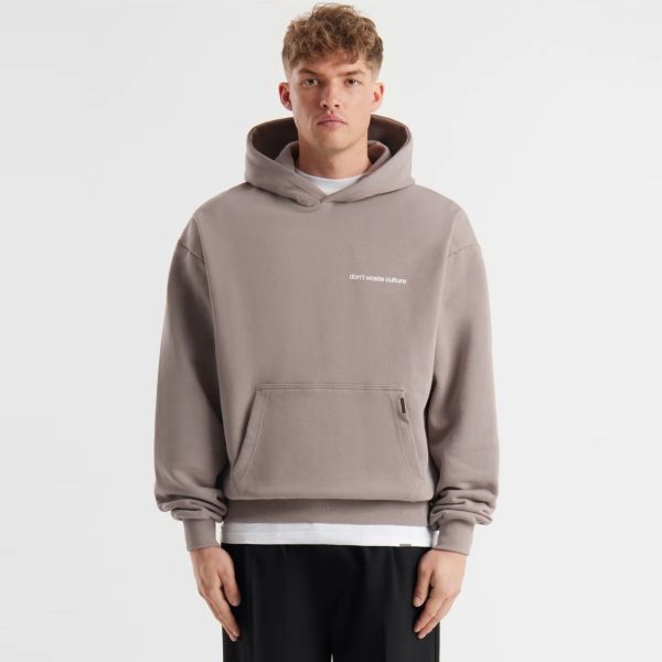 don't waste culture hoodie grey