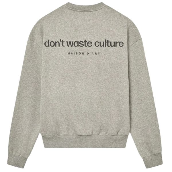 Don't Waste Culture Matt Sweater Grijs