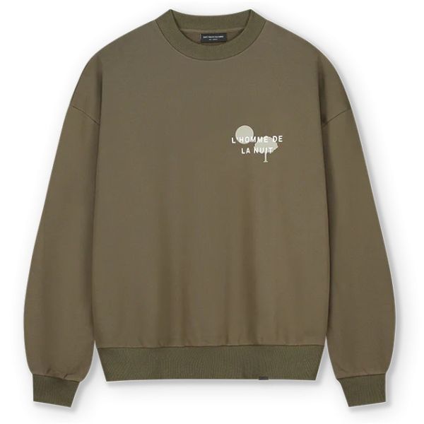 Don't Waste Culture Rodge Sweater Donker Groen