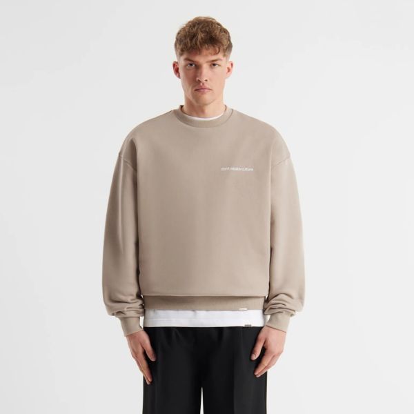 Don't Waste Culture Matt Sweater Beige