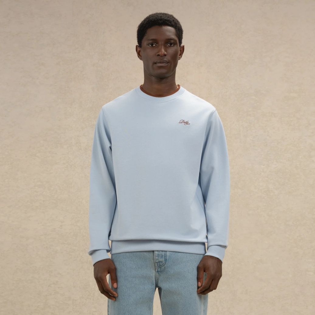 Drôle De Monsieur Drôle Sweater Licht Blauw