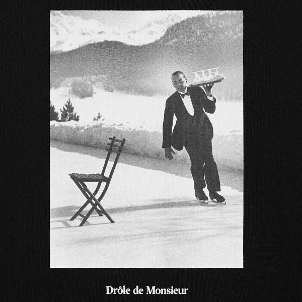 Drôle De Monsieur Ice Skating Waiter Sweater Zwart