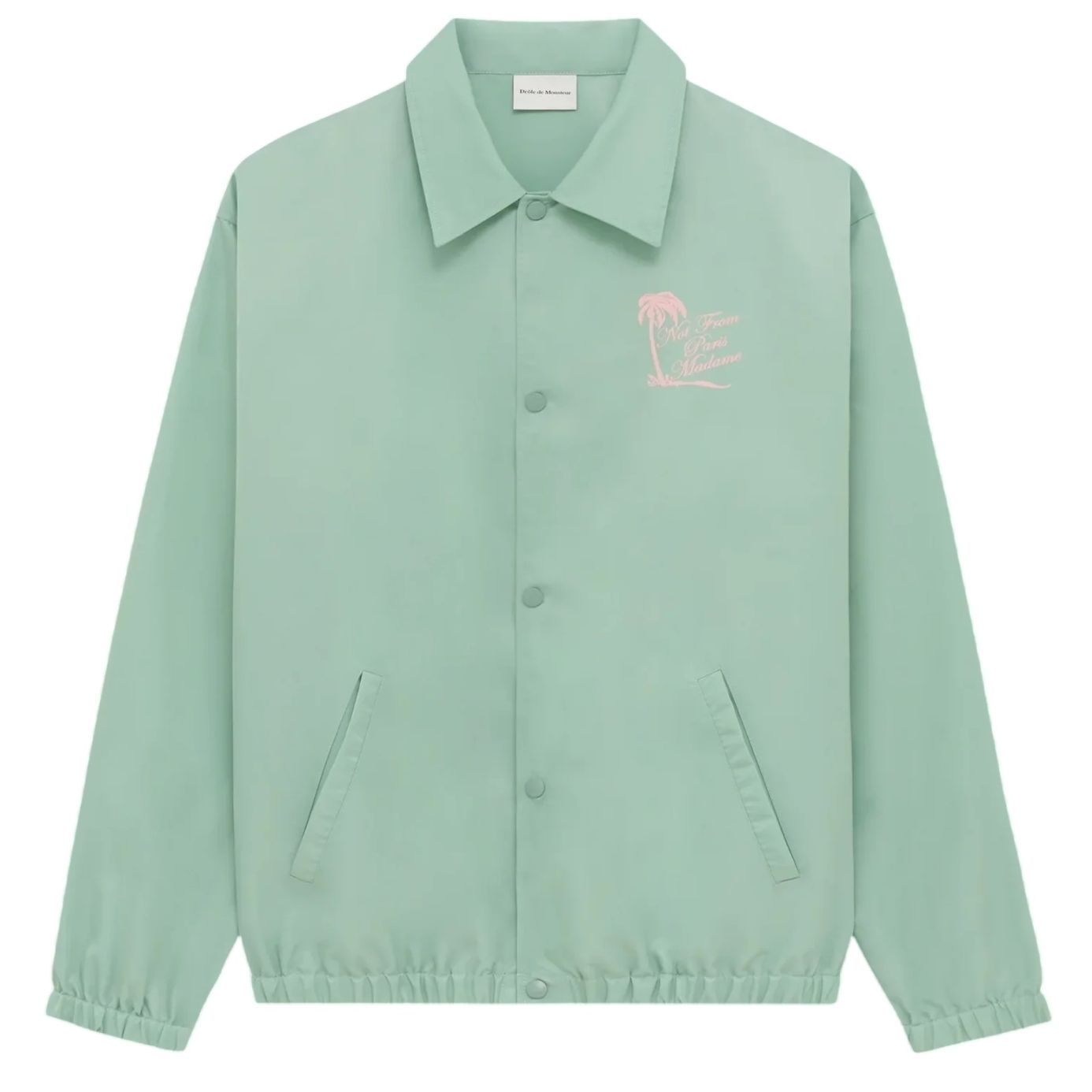 Drôle De Monsieur Slogan Palmiers Vest Licht Groen