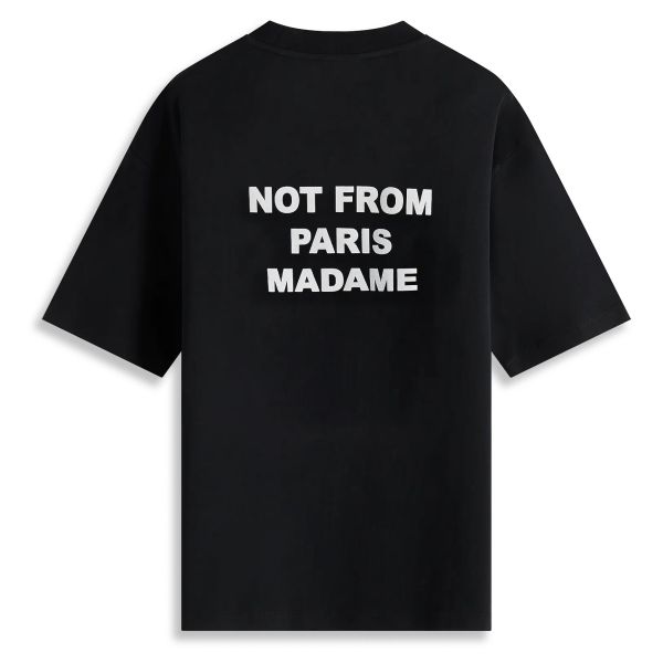 Drôle De Monsieur Slogan T-shirt Zwart