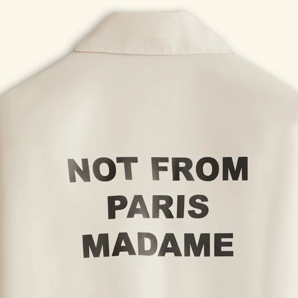 Drôle De Monsieur Slogan Vest Beige