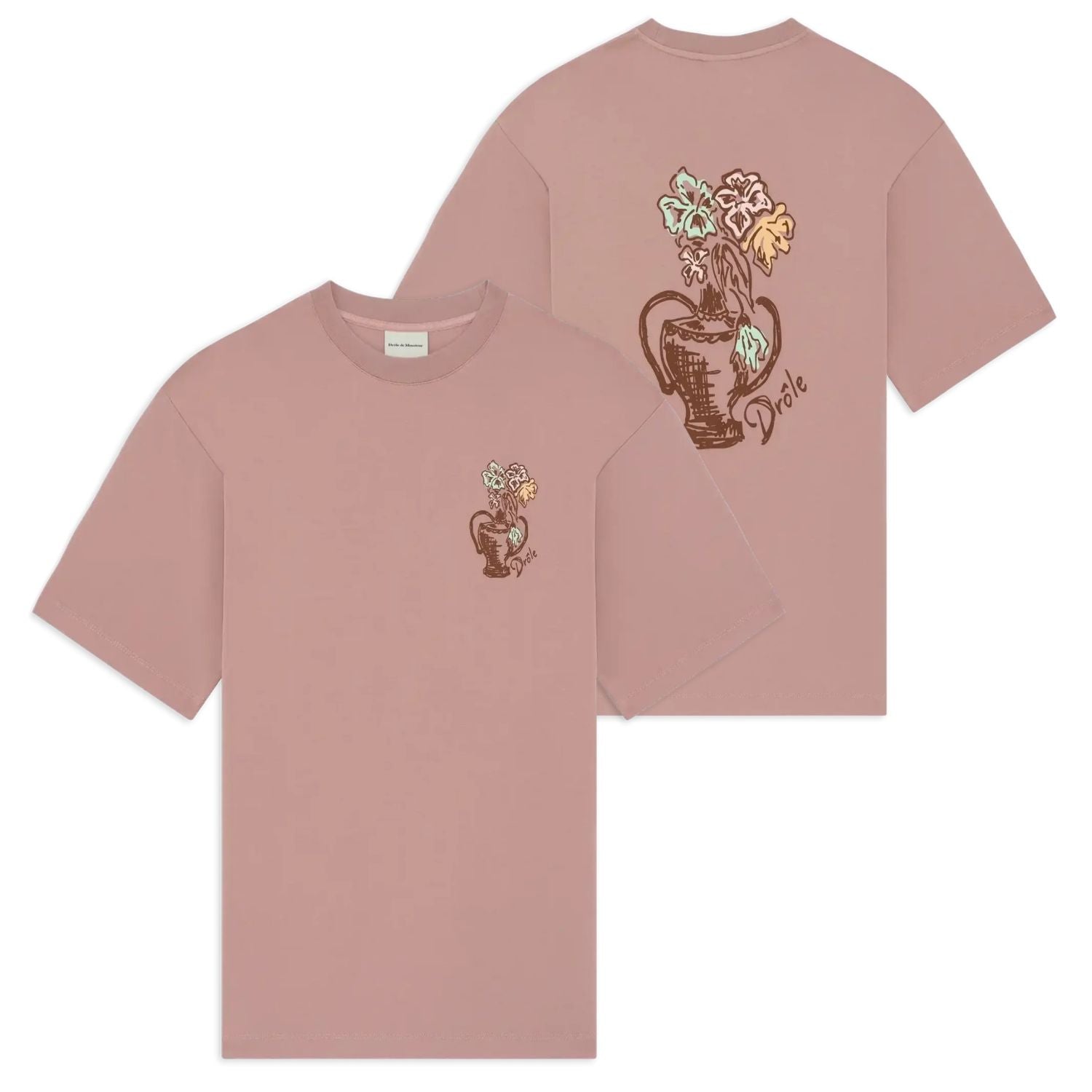 Drôle De Monsieur Vase Havana T-shirt Roze