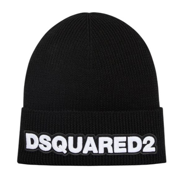 Dsquared2 Knitted Muts Zwart