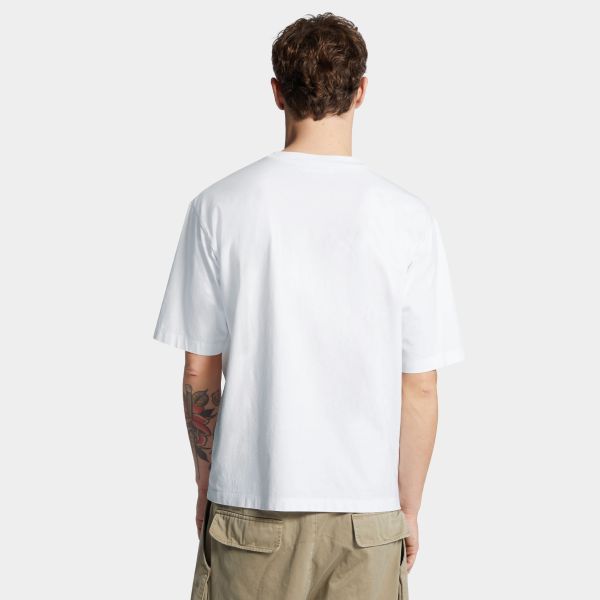 Dsquared2 Loose Fit 3D T-shirt Wit
