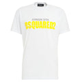 Dsquared2 Yellow Logo T-shirt Wit