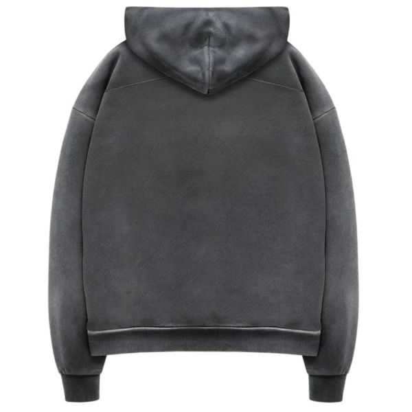 Duke + Dexter NY Paint Splatter Washed Hoodie Grijs