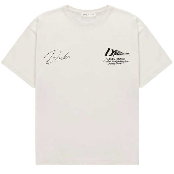 Duke + Dexter Sketch Helmet T-shirt Wit