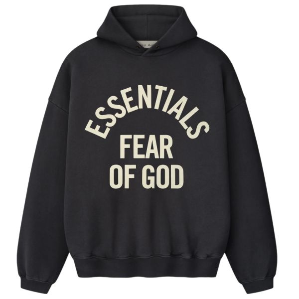 Fear Of God Essentials Campus 90's Hoodie Zwart