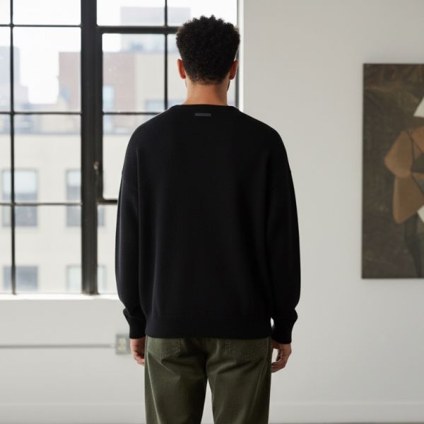 Fear Of God Fine Knit Sweater Zwart