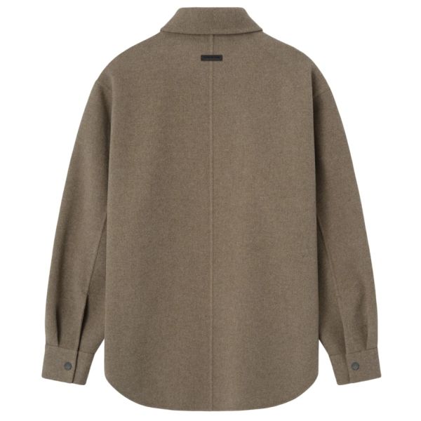 Fear Of God Wool Cashmere Overshirt Bruin