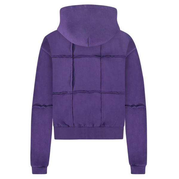 Flâneur Cut & Sew Zip-Up Vest Paars