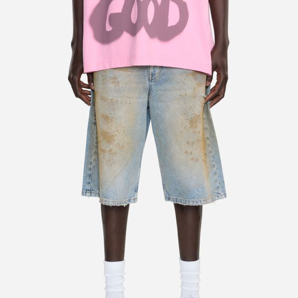 Flâneur Denim Korte Broek Blauw