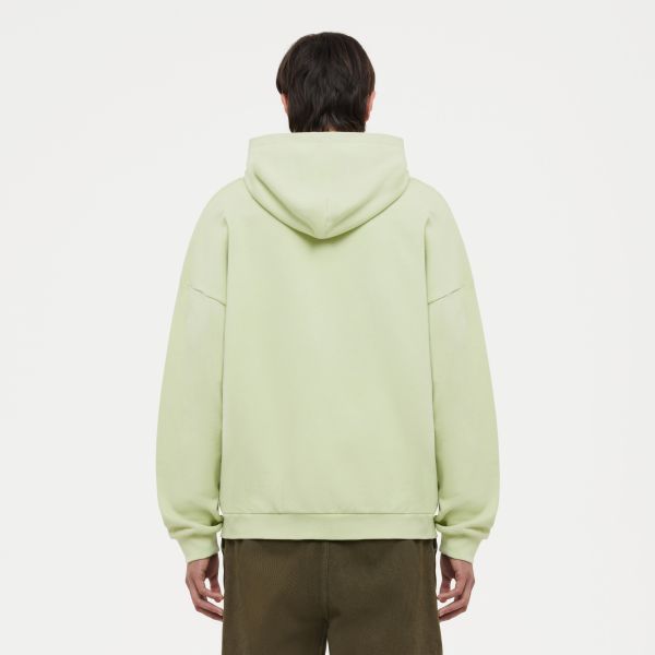 Flâneur Embossed Zip-Up Vest Licht Groen