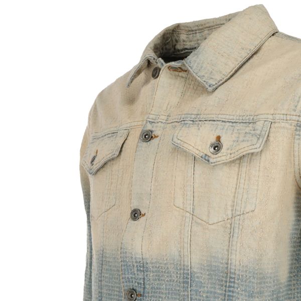 Flâneur Faded Tweed Spijkerjas Licht Blauw