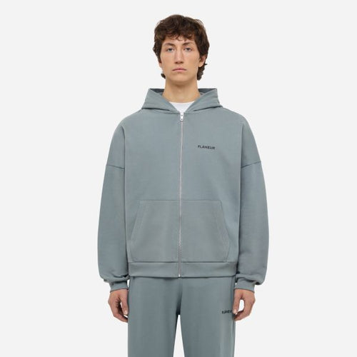 Flâneur Logo Vest Donker Groen/Blauw