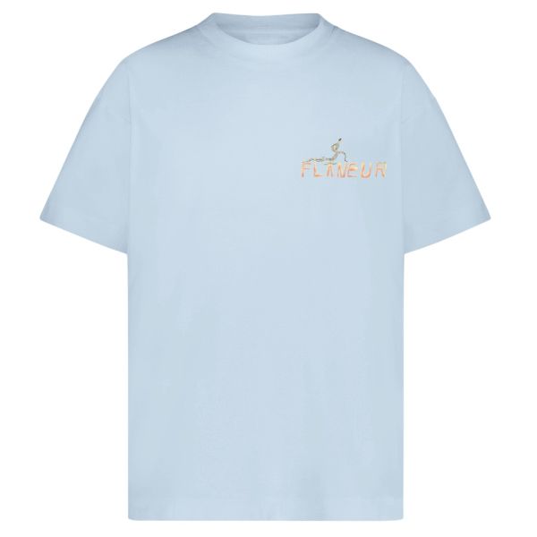 Flâneur Passage Of Time T-shirt Licht Blauw