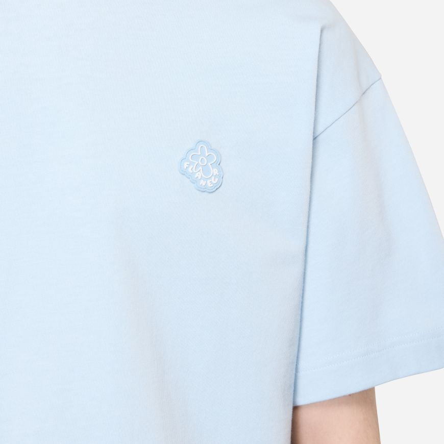 Flâneur Rubber Blossom T-shirt Licht Blauw