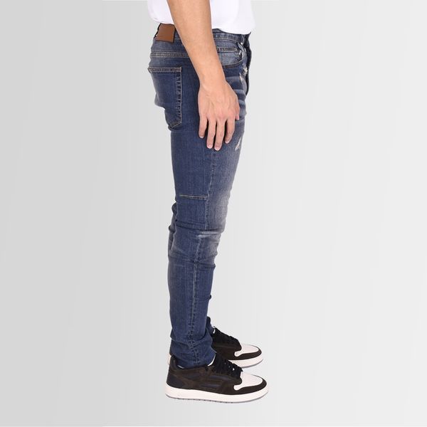 flaneur homme cut off skinny jans donker blauw